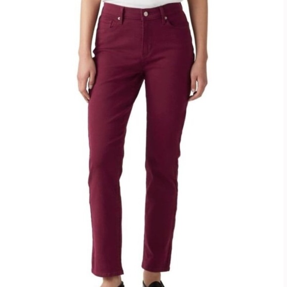 Levi’s | Women's Magenta 505 Straight Chino Pants Jeans, zip/button closure, 10 - Picture 14 of 14